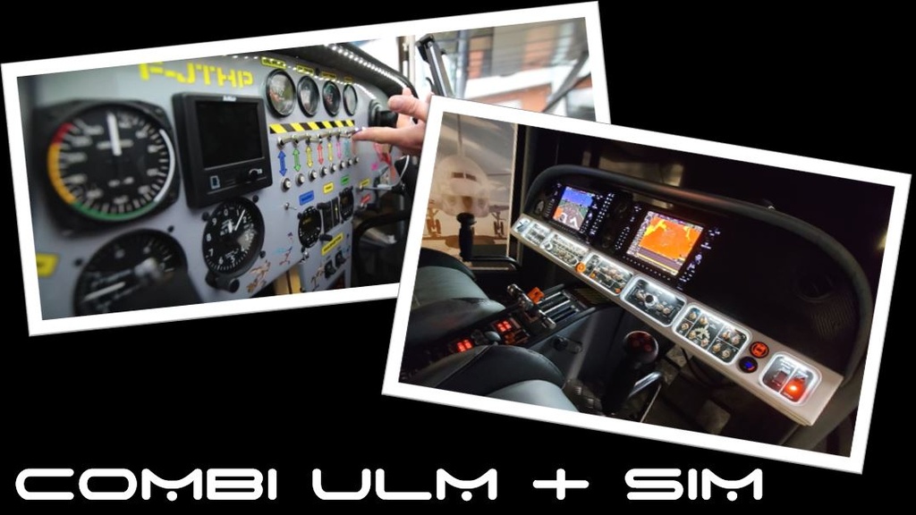 Combi SIM + ULM pour 2 personnes : 1 journée (Sans Vidéo 360°, Cessna Skylane)