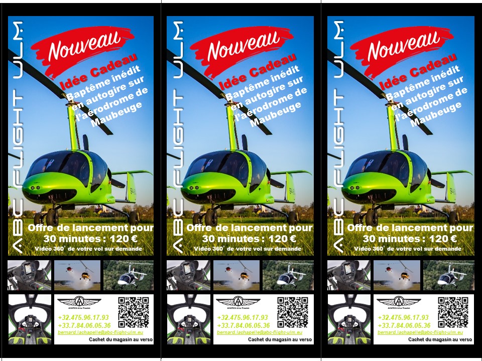 Formation Pilotage Autogire ELA07 : 60 minutes (copie)